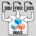 miauu's Batch Save Obj/Fbx/3ds/Max as .Max files